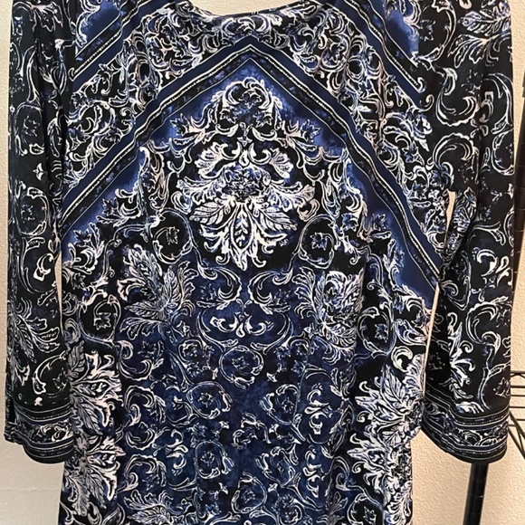 White House Black Market blue dress - Picture 4 of 8